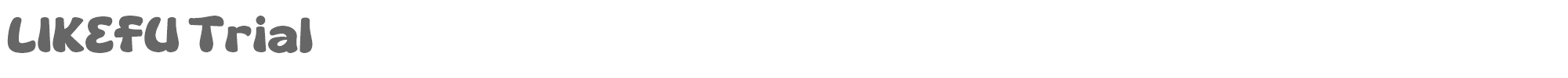 Sample characters Likefu Font